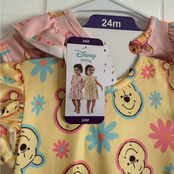 NWT Kids Disney Winnie the Pooh 2 Dress with Matching Diaper Cover Set - Picture 6 of 8